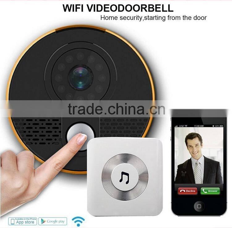 Multi apartments ip wireless video door phone with smart home gateway