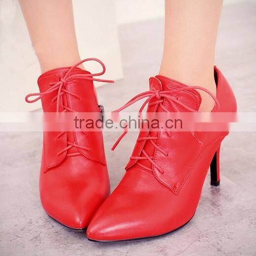 2015 New Fashion Women Retro Flat Shoes British Retro Lofter lady Martin Lace-up Dress Shoes CP6685