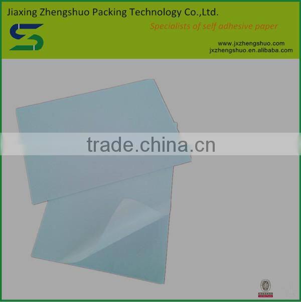 Top sale wood free self adhesive label paper with strong glue