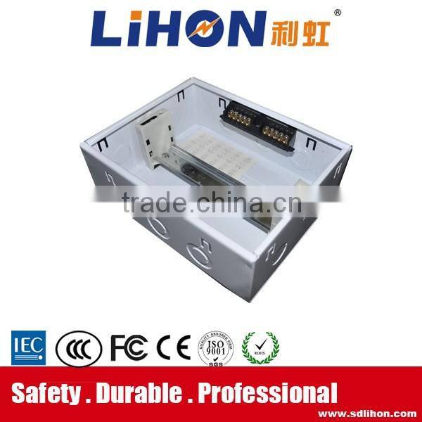 7 way outdoor use power distribution board with light and radium