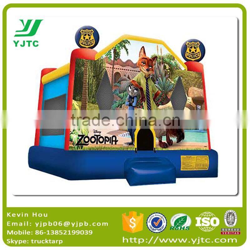 Zootopia Theme Inflatable Jumping Bouncer Slide