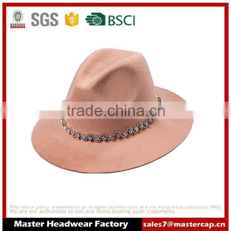 100% Polyester Women Fedora Hats