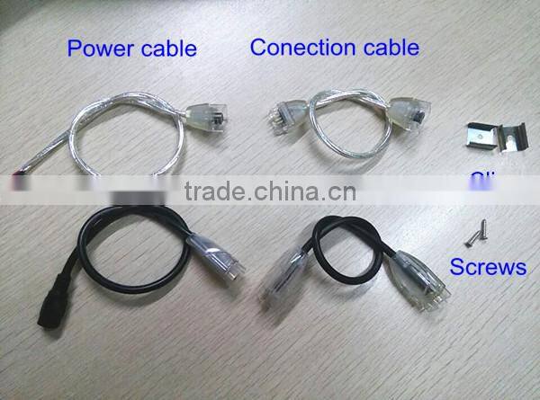 Indoor decor 20cm SMD5050 rgb color changing Aluminum sink led strip light