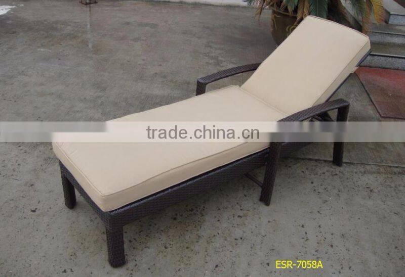 Comfortable outdoor chaise lounge