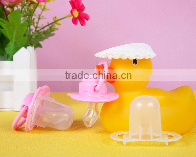Unique Products From China Plastic Baby Silicone Pacifier With Cover Pacifier Holder