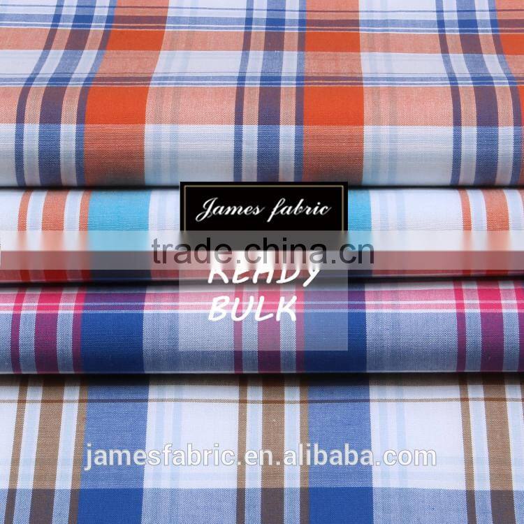 James pure cotton colorful big check regular soft 15/16 new developed fabric