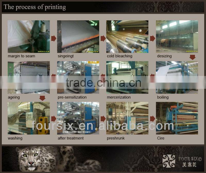 combed cotton 3D reactive printed sheet bedding set 3pcs