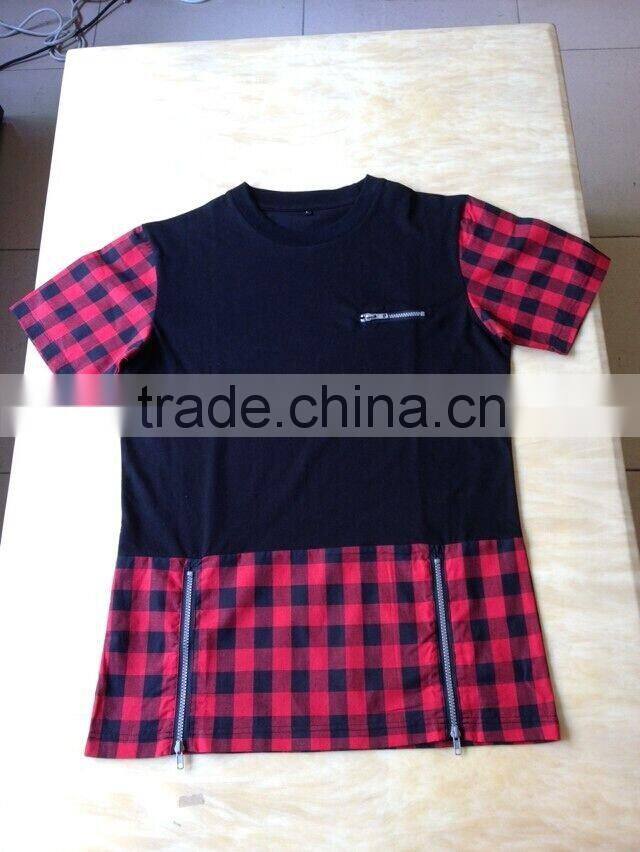 short sleeve print black unisex women men paisley zippers bandana extendo custom paisley zip extendo t shirt tee