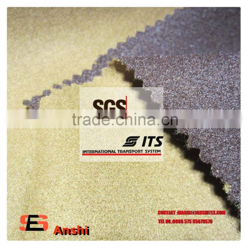 390-400gsm two tone color polyester tr brushed fabric for dress/overcoat