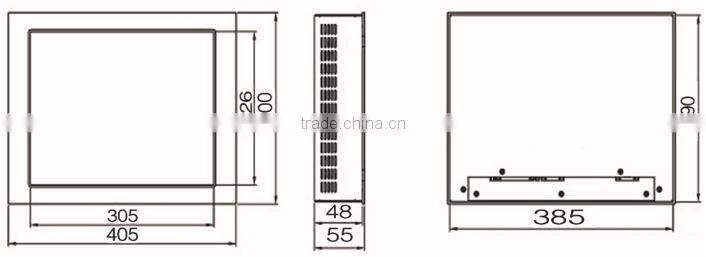 RS232 USB 15'' LCD/LED Monitor