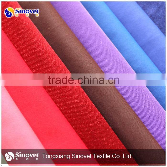 wholesale 100% polyester tricot brushed fabric for mattress