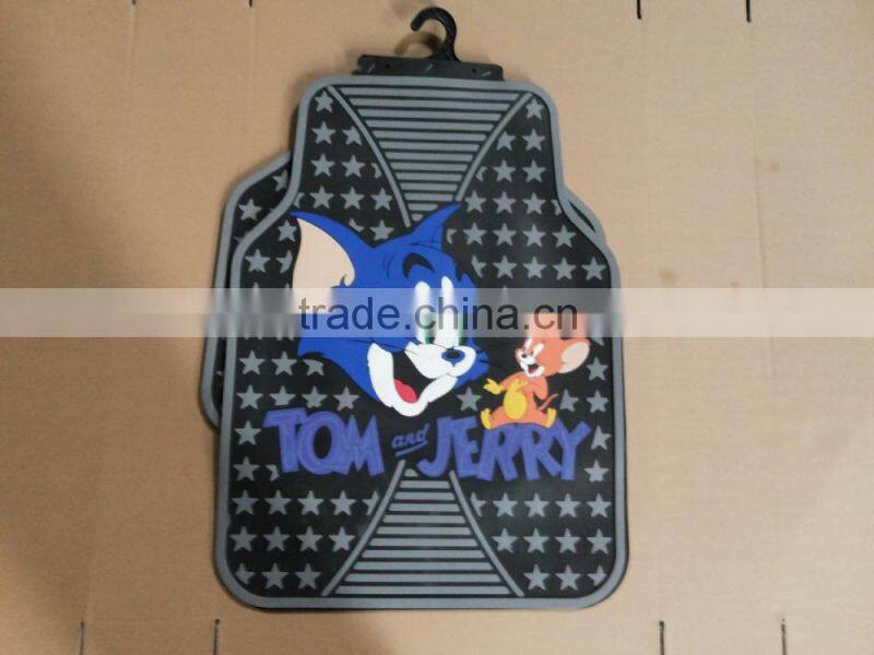 universal latex material tom and Jerry car floor mat