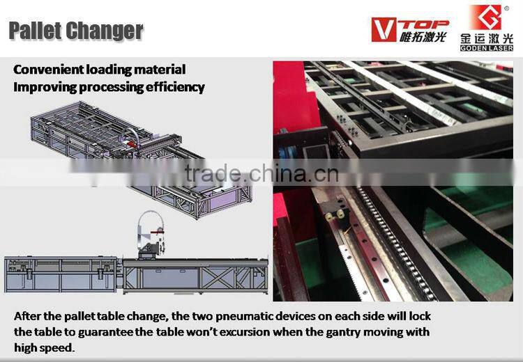 CNC 1000W Laser Metal Cutting Machine 1500X3000mm