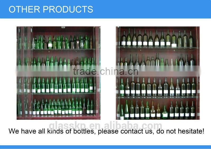 Vodka used glass bottles