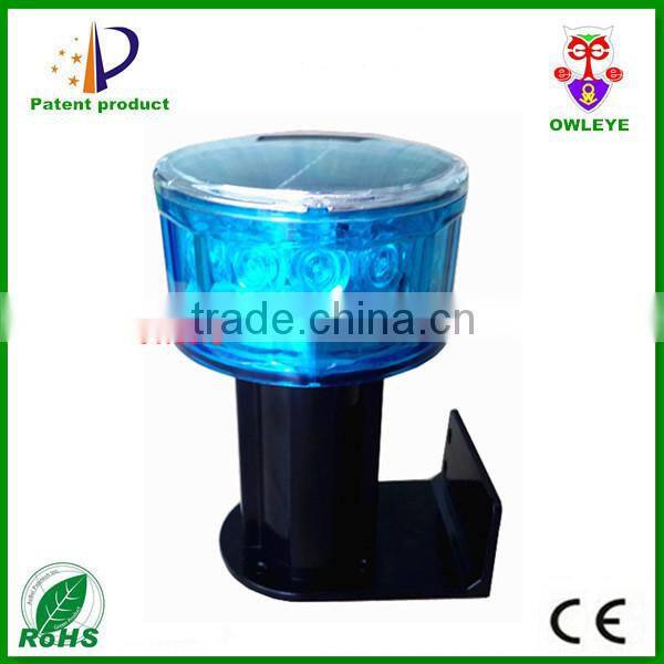 Solar airport runaway LED warning lights