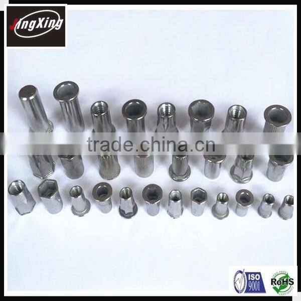 M3-M12 Open end Semi-Hexagonal body flat Head hexagon Rivet Nuts