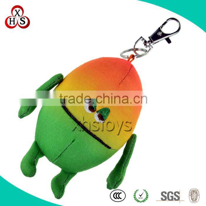 Funny Felt Fabric Customed Soft moscots key chain for sale