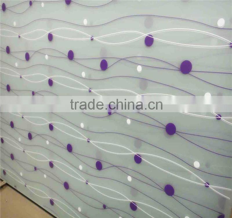 3mm 4mm 5mm SilkScreen Printed Tempered Glass Decorative Glass Silkscreen Printed Glass