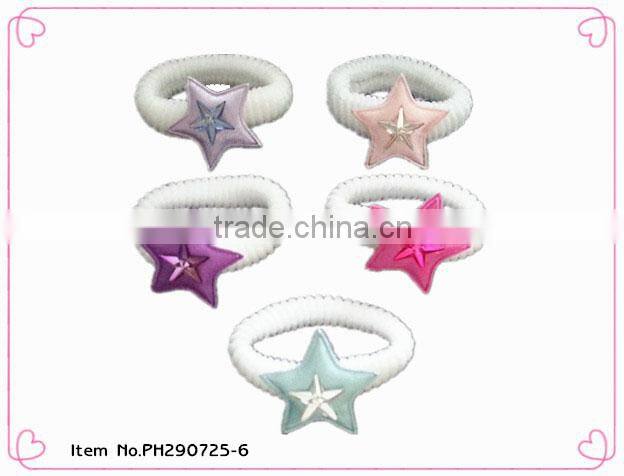 2014 new design kids elastic hair ties with animal