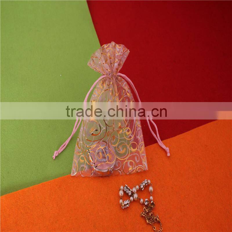Yiwu factory cheap new hot large organza bags for wedding