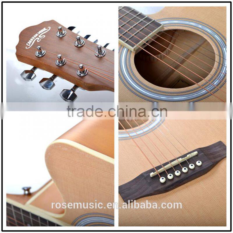 40 inch beginner musical instrument acoustic guitar CARAVAN MUSIC HS4040
