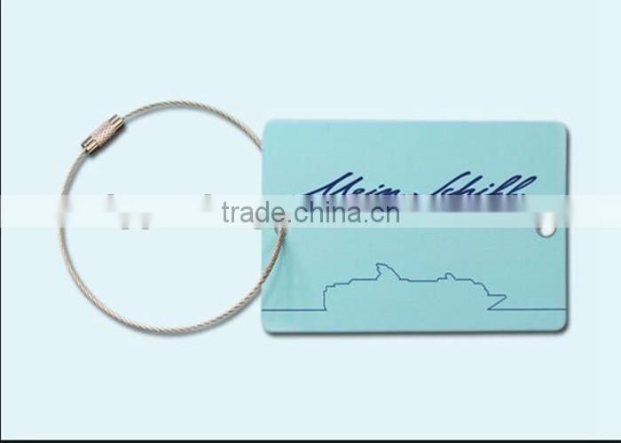 Metal Wire Circle Keychain Stainless steel Rope Key Cable