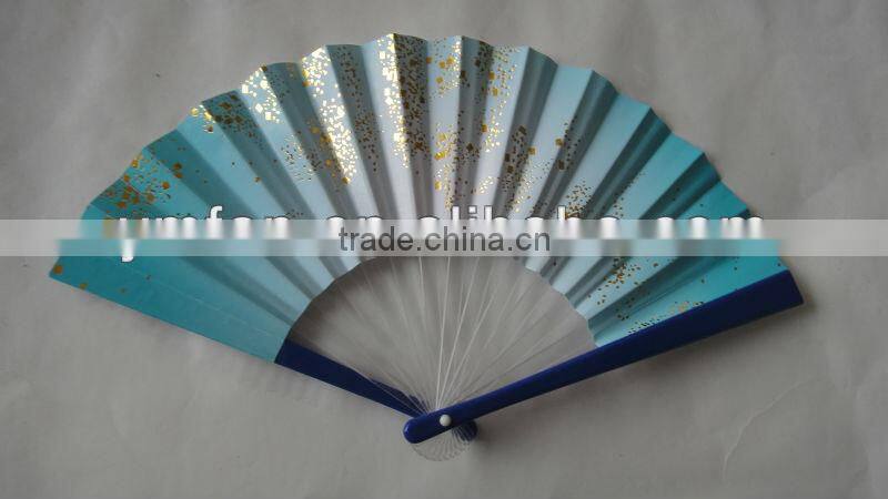 4c printed 18cm length promotion folding paper fan