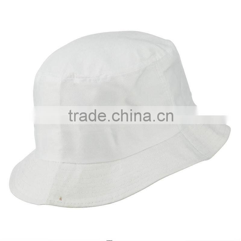 Plastic black bucket hat with embroidery