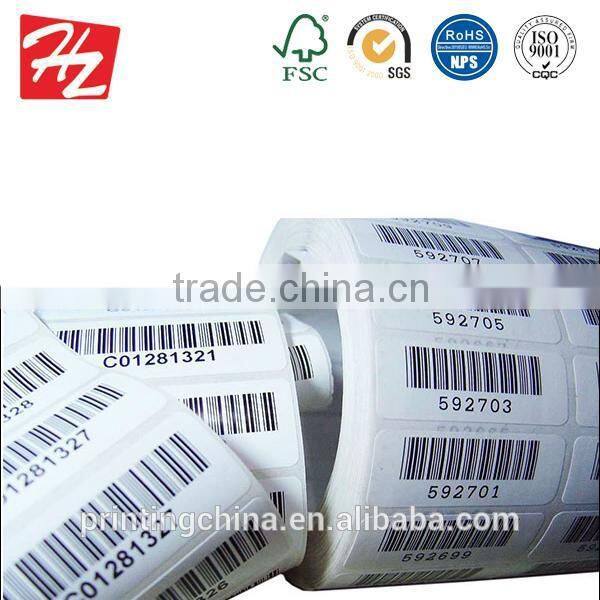 Latest technology blank label sticker with hemp string