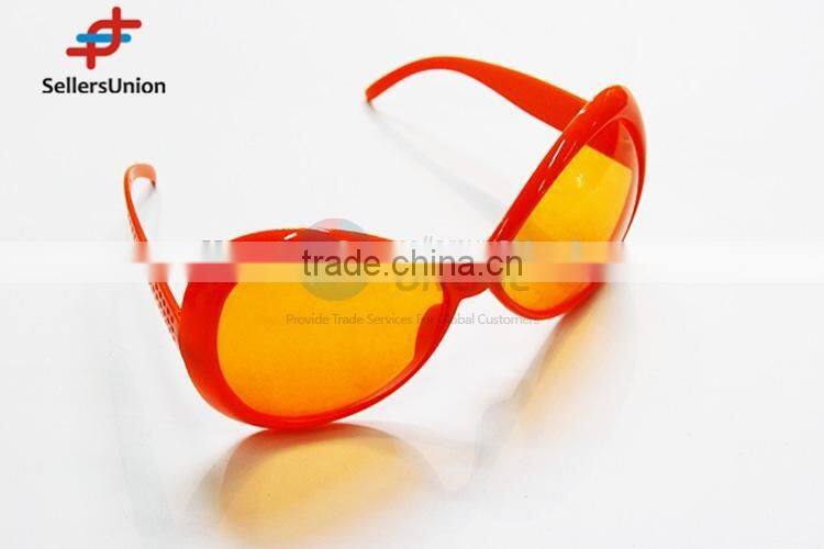 No.1 yiwu exporting commission agent wanted Orange Simple Fashion Glasses for Party