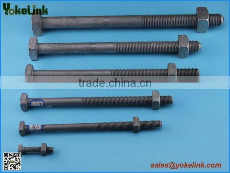 IEEE Std C135.1 Carbon steel3/4'' square bolt with square nut