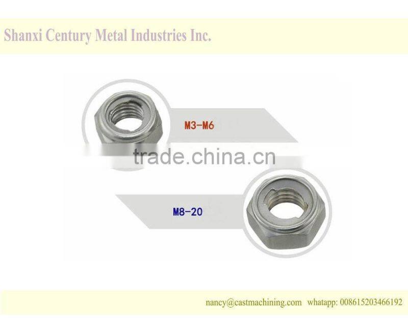 A2-70 stainless steel metal lock nut m20