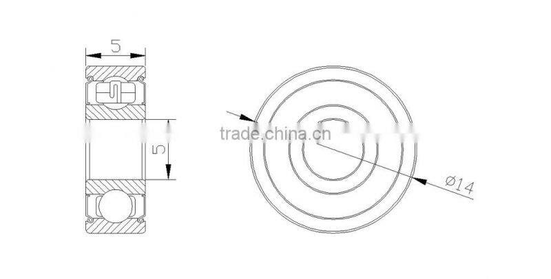 YCZCO Excellen ball bearing 605zz series from China bearing manufacturer
