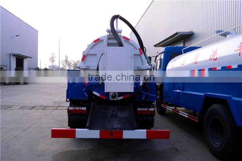 Good quality 5cbm 4X2 sewage vacuum sewer cleaning truck