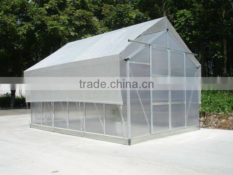 High cost performance hobby aluminium garden greenhouse kits with 6mm polycarbonate HX66 series