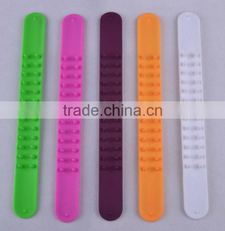 New silicone slap bangles and bracelets for promotion gift