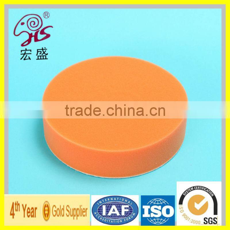 HongSheng Car Foam Buffing Waxing Pad With Magic Tape