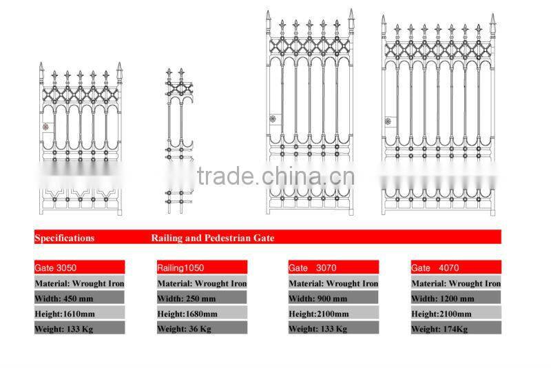 luxurious Wrought Iron main Gate For Villa