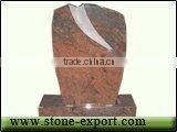 European Style Tombstone, Red Tombstone,Red Granite