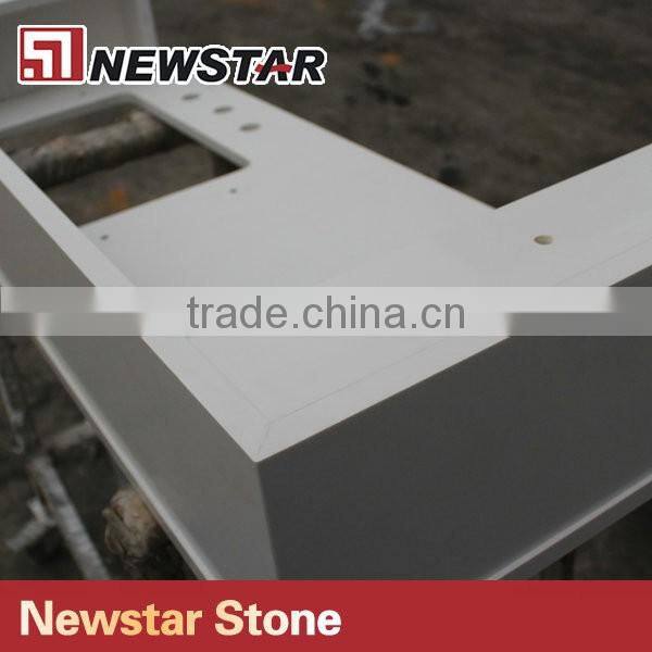 Newstar Artificial White Quartz bathroom Quartz Counter Tops