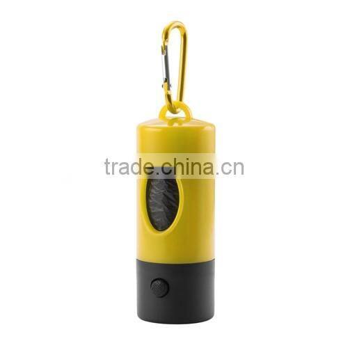 Multifunction pet waste bag dispenser with torch function