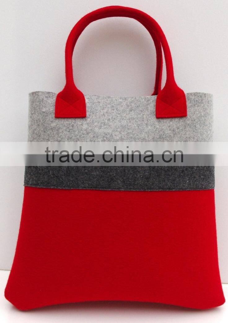 Eco-Friendly Shopping Felt Bag in Fashion Design