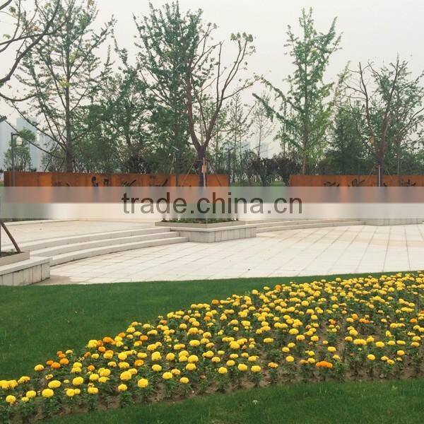 FO-9S02 High Quality Corten Steel Sculpture For Garden Decoration 2017