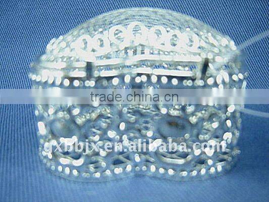 Heart shaped silver wire bussiness gift box