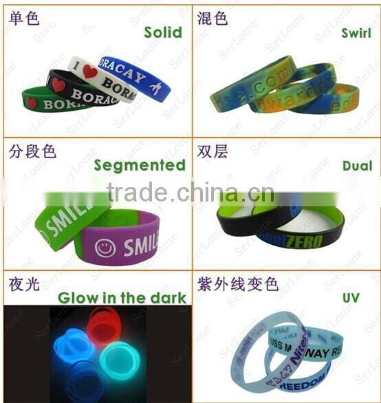 custom skiing silicone wristband