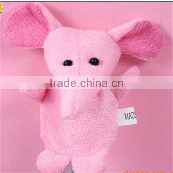 Animal plush finger puppet