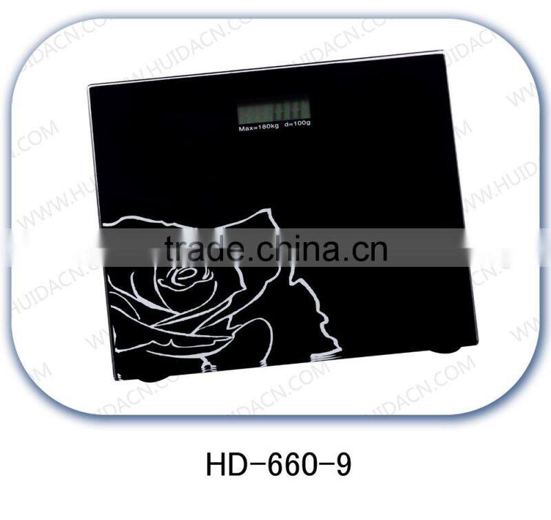 Digital electronic household glass weighing scale