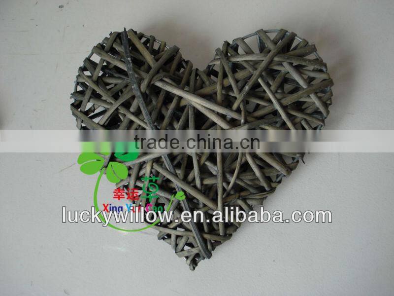 2013 wicker hanging heart for home&garden decration/Christmas craft