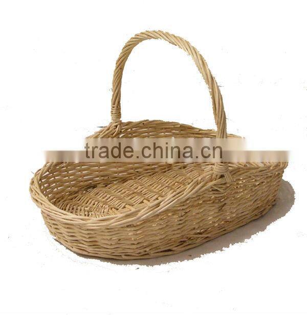 3 pcs Empty Wicker Gift Basket with handle for christmas