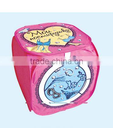 Household Dirty Clothes Laundry Folding Mesh Bag Basket Holder